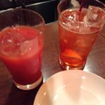 俺のイタリアン marche - ブラッドオレンジジュースとカンパリソーダ