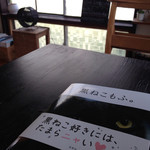 Nolla cafe - 猫ちゃん関係の書物がいっぱいありました(=^ェ^=)