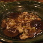 徳山鮓 - 熊鍋　天然椎茸