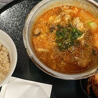 にくずき - ユッケジャンスープ