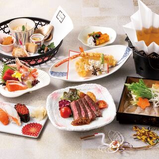 旬の味覚と名物を揃えた多彩なコース