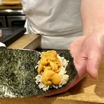 にぎりの一歩 - 馬糞雲丹☣️手巻き