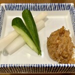 にぎりの一歩 - 肉味噌♻️胡瓜♤大根