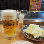 博多串焼きバッテンよかとぉ - モーニングセット（生ビール）