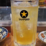 博多串焼きバッテンよかとぉ - メガ 緑茶割り