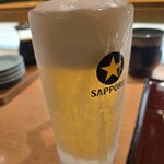 ひょうたん寿司 - キンキンの生ビール×3