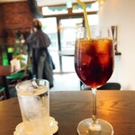 喫茶とお酒ムラリス - お冷＆アイスコーヒー