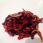 文菜華 - 牛肉と玉葱の味噌炒め/北京ダックの芯となります