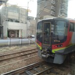 うどん さか枝 - 同時出発の特急うずしお、徳島まで頑張って