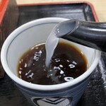 そば処 天哲 - 蕎麦湯