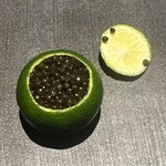 茶禅華 - 海月　キャビア　酢橘釜