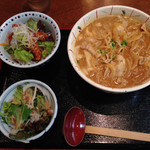 うどん屋  開都 - カレーうどん(大盛)満腹セット