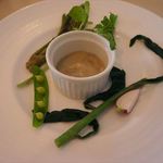 taverna Albero - ランチについていたバーニャカウダ 2014.5