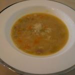 taverna Albero - ランチについていたミネストローネ 2014.5