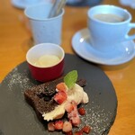 赤いトタン屋根の猫 - 