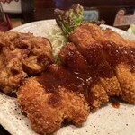 メインは２つの揚げ物