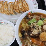 餃子の王将 - 五目あんかけラーメン フェアセットＢ＋餃子３個