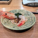 La Stalla - ボタンエビと天然ナメコとスペルト小麦