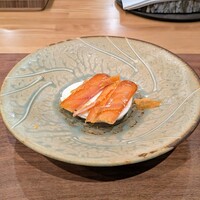 La Stalla - 自家製のカラスミとモッツァレッラ。これずっと食いたいんだわ