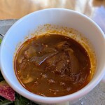 ベジバル チバットリア - 季節のスープはにんにくとパプリカ✨