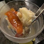 郷土料理ともん - 手作り柿のアイスクリーム干し柿入り