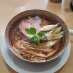 noodle shop arakawa - 鴨だし焼きネギ醤油らーめん