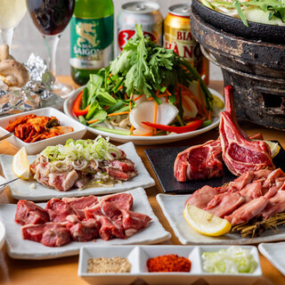 飲み放題付きコースもおすすめ◎ジンギスカン食べ飲み放題も！