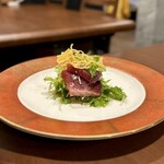 中華ダイニング 一途一心 - ・和歌山県産カツオ 本日〆
      上のワンタンかりかり大好き。