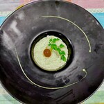 リストランテ ダ ニーノ - リゾット。アスパラガスとシチリアのチーズを使ったリゾット