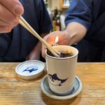 あかくら - ひれ酒ボッ！の儀式を2人がかりで♪ まあまあ失敗(笑)
