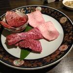 SATOブリアン - 特選和牛厚切りタン/鹿児島上ハラミ/特選やわらか赤身肉(テート)