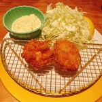 銀座とんかつ檍 銀座4丁目店 - 帆立フライ