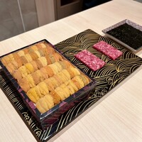 恵比寿 うしみつ - 雲丹ユッケドッグ