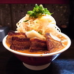 ゴリ家 - 肉増しゴリラーメン（麺、野菜大盛り）