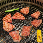 名物生タン焼肉エクボ - 和牛カルビのカイノミ、和牛ロースのランプ