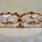 丹青 - 舞茸とベーコンのクロックムッシュ(断面)