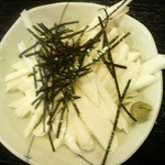 お好み焼き鉄板　栃の実 - 多古名物の山芋千切り。
