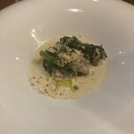 ラ・ボッテガイア - 牡蠣と春菊