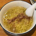 食工房 極 - 日替りランチのしおらーめん（めん大盛）