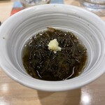 天ぷら　安住 - もずく酢