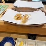 天ぷら　安住 - エビの頭