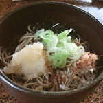 手打ち蕎麦とフレンチの やな木 - 田舎蕎麦（ぶっかけ）