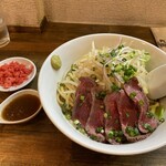 麺屋 承太郎 - タリアータ+紅天！この組み合わせ最高かも！