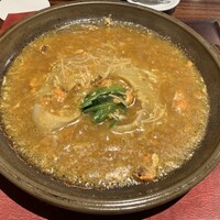 新中国料理HARAKAWA 北新地店 - フカヒレ姿の上海蟹味噌煮込み