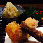 広尾 一会 - 若狭のぐじ 新ゴボウ ミョウガの酢の物