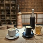 裕示堂 - カフェラテ　焙じ茶ハイボール