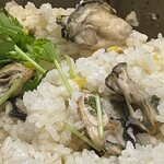 割烹 一の矢 - カキとミツバとゆずとご飯の香りのハーモニー♡