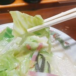 ちゃんぽん亭 一天愛 - 野菜少なめちゃんぽん  ¥770  キャベツ  リフト