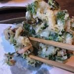 そば遊歩 - 小柱•小海老の掻き揚げ