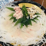 たけうち - カワハギ刺し&肝！